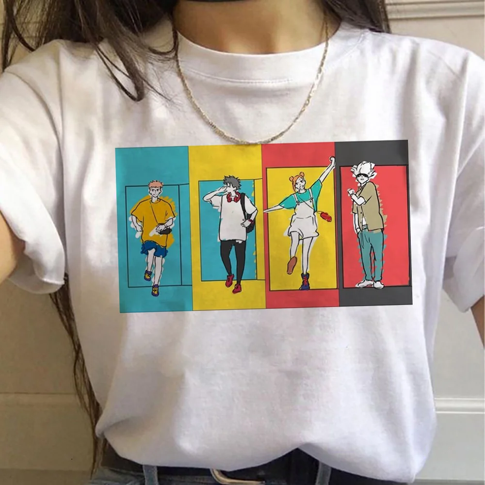 Jujutsu Kaisen Mnaga T-Shirt Japanese Anime Tops Harajuku Women Gojo Satoru Yuji Itadori Graphic Tees Cool Loose Female T-shirt
Jujutsu Kaisen Mnaga T-Shirt Japanese Anime Tops Harajuku Women Gojo Satoru Yuji Itadori Graphic Tees Cool Loose Female T-shirt