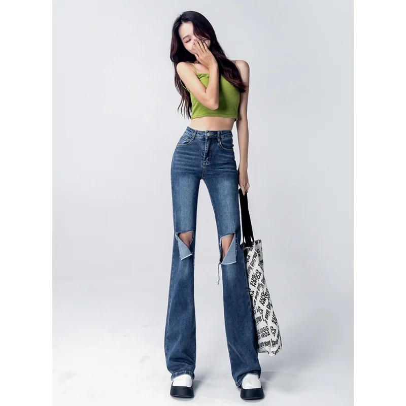 Women Blue Jeans Worn-out High Street American Fashion Streetwear Style Wide Leg Jean Female Baggy Trouser Straight Denim Pants
Women Blue Jeans Worn-out High Street American Fashion Streetwear Style Wide Leg Jean Female Baggy Trouser Straight Denim Pants