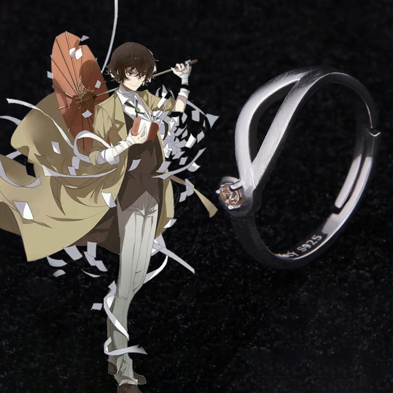 Японское аниме Бунго бродячие псы дазай Осаму реквизит для косплея искусственное серебряное кольцо для мужчин регулируемое ювелирное изде...
Японское аниме Бунго бродячие псы дазай Осаму реквизит для косплея искусственное серебряное кольцо для мужчин регулируемое ювелирное изде...