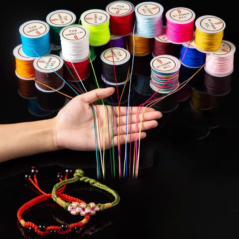 

Nylon Thread Cord Set Chinese Knot Macrame Cords Bracelet Necklace Braided String For DIY Tassels Beading Shamballa String Line