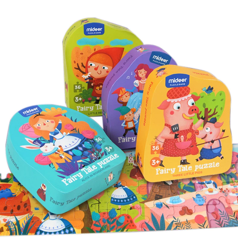 36Pcs Kids MiDeer Fairy Tale Puzzle 4 Classic Fairy Tales Childrens Jigsaw Puzzle Cartoon Puzzle Children Educational Toys Gifts
36Pcs Kids MiDeer Fairy Tale Puzzle 4 Classic Fairy Tales Childrens Jigsaw Puzzle Cartoon Puzzle Children Educational Toys Gifts