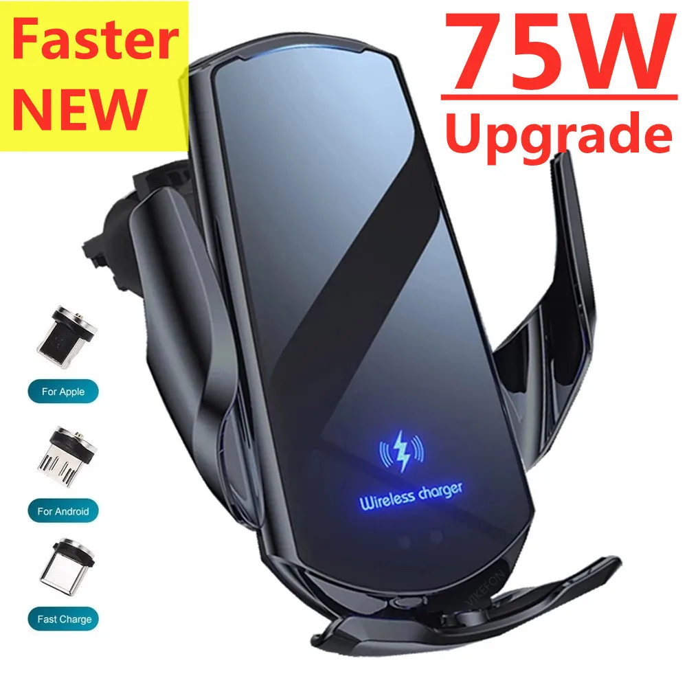 75W Car Wireless Charger for iPhone 12 13 14 12 11 Pro Max Xiaomi Samsung S10 S20 S21 Phone Qi Chargers Induction Fast Charging
75W Car Wireless Charger for iPhone 12 13 14 12 11 Pro Max Xiaomi Samsung S10 S20 S21 Phone Qi Chargers Induction Fast Charging