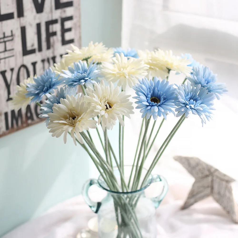 1pcs 55cm Artificial Flower Bouquet Gebera Wedding Vase Silk Fake Flowers Home Decoration Artificial Flower Pots Decorative
1pcs 55cm Artificial Flower Bouquet Gebera Wedding Vase Silk Fake Flowers Home Decoration Artificial Flower Pots Decorative
