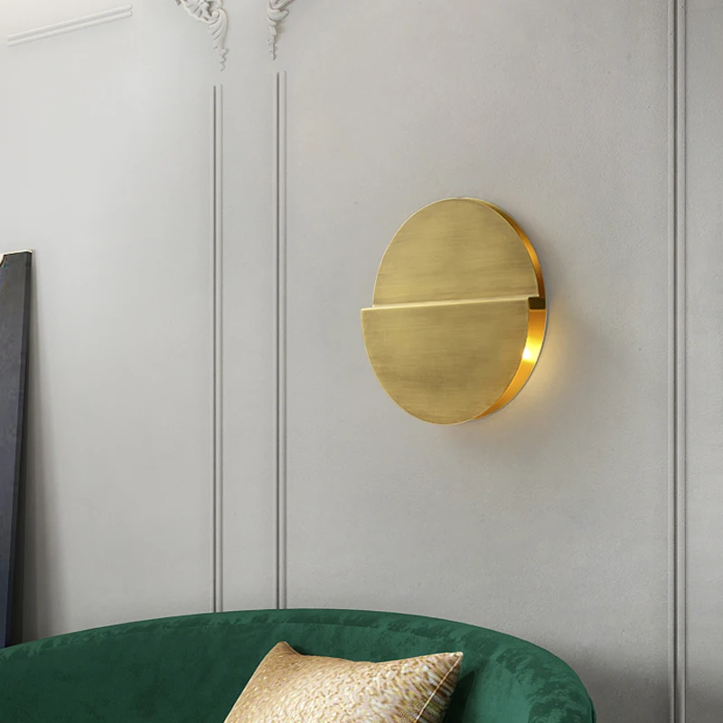 FSS Modern Copper Wall Lamp Light Luxury For Living room Background Wall Round Ultra-thin Wall Bedroom Bedside Lamp
FSS Modern Copper Wall Lamp Light Luxury For Living room Background Wall Round Ultra-thin Wall Bedroom Bedside Lamp