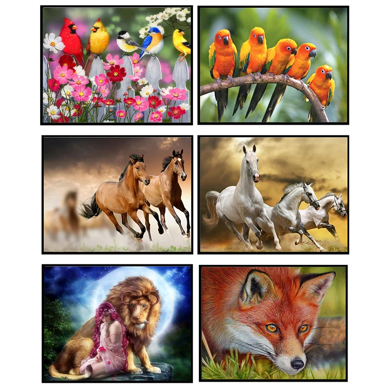 5d Diamond Painting Animal Diamond Embroidery Round Bird Diamond Embroidery Horse Painting Home Fox Decoration Painting 
5d Diamond Painting Animal Diamond Embroidery Round Bird Diamond Embroidery Horse Painting Home Fox Decoration Painting