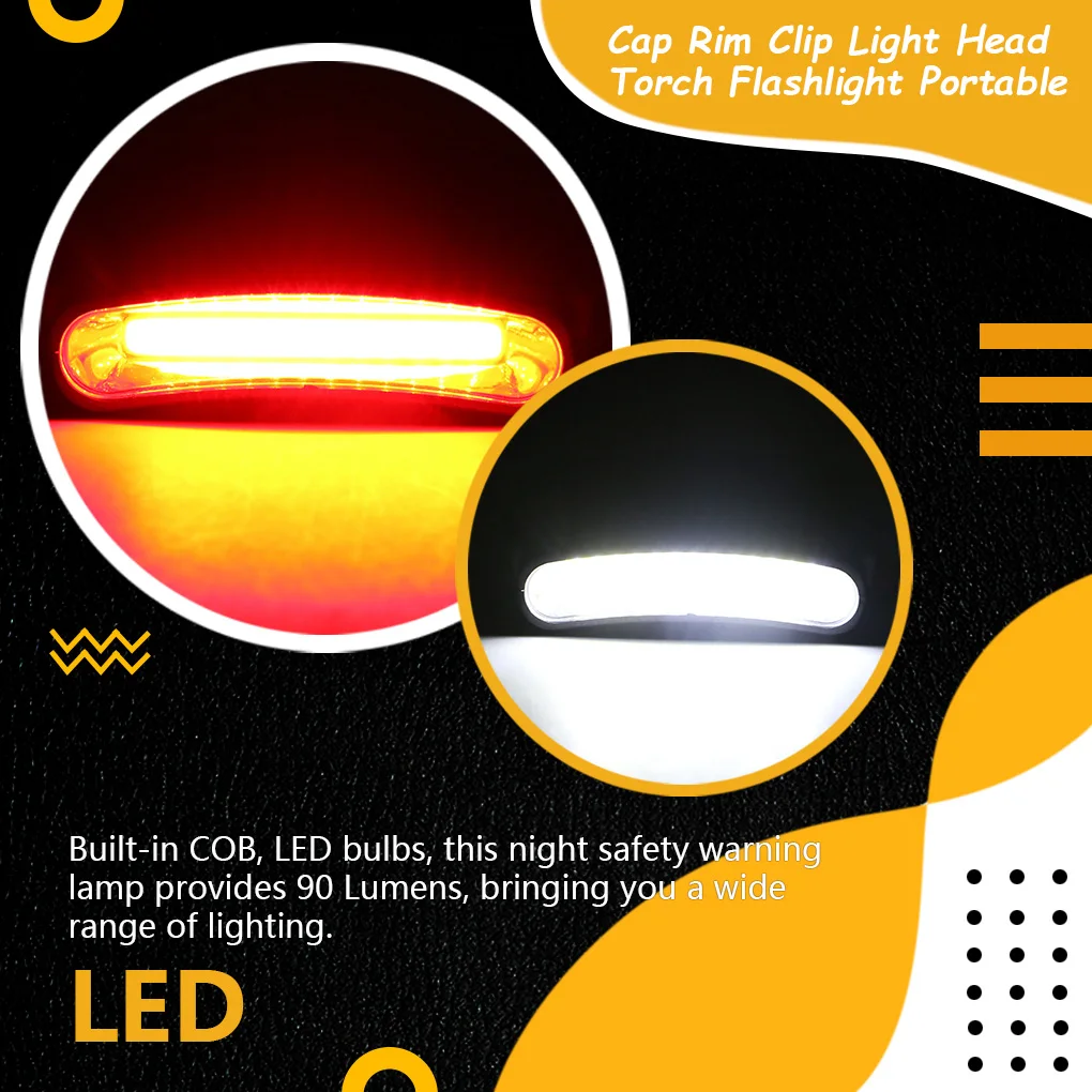 Portable Headlight Clip Cap Light COB 3 Lighting Modes LED Plastic Night Safety Warning Flashlight Activities Running Hiking
Portable Headlight Clip Cap Light COB 3 Lighting Modes LED Plastic Night Safety Warning Flashlight Activities Running Hiking