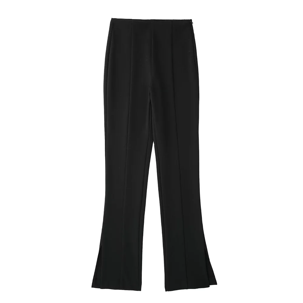PB&ZA High Waist Women's Flared Pants Autumn Clothes Slim Casual Sides Split Trousers Black Fashion Female Officewear7102223
PB&ZA High Waist Women's Flared Pants Autumn Clothes Slim Casual Sides Split Trousers Black Fashion Female Officewear7102223