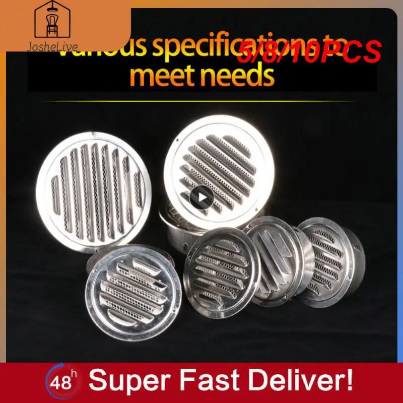 5/8/10PCS Silver Antirust Ventilation Cover Durable Fly Nets Rain-proof Ventilation Hood Ventilator Stainless Steel
5/8/10PCS Silver Antirust Ventilation Cover Durable Fly Nets Rain-proof Ventilation Hood Ventilator Stainless Steel
