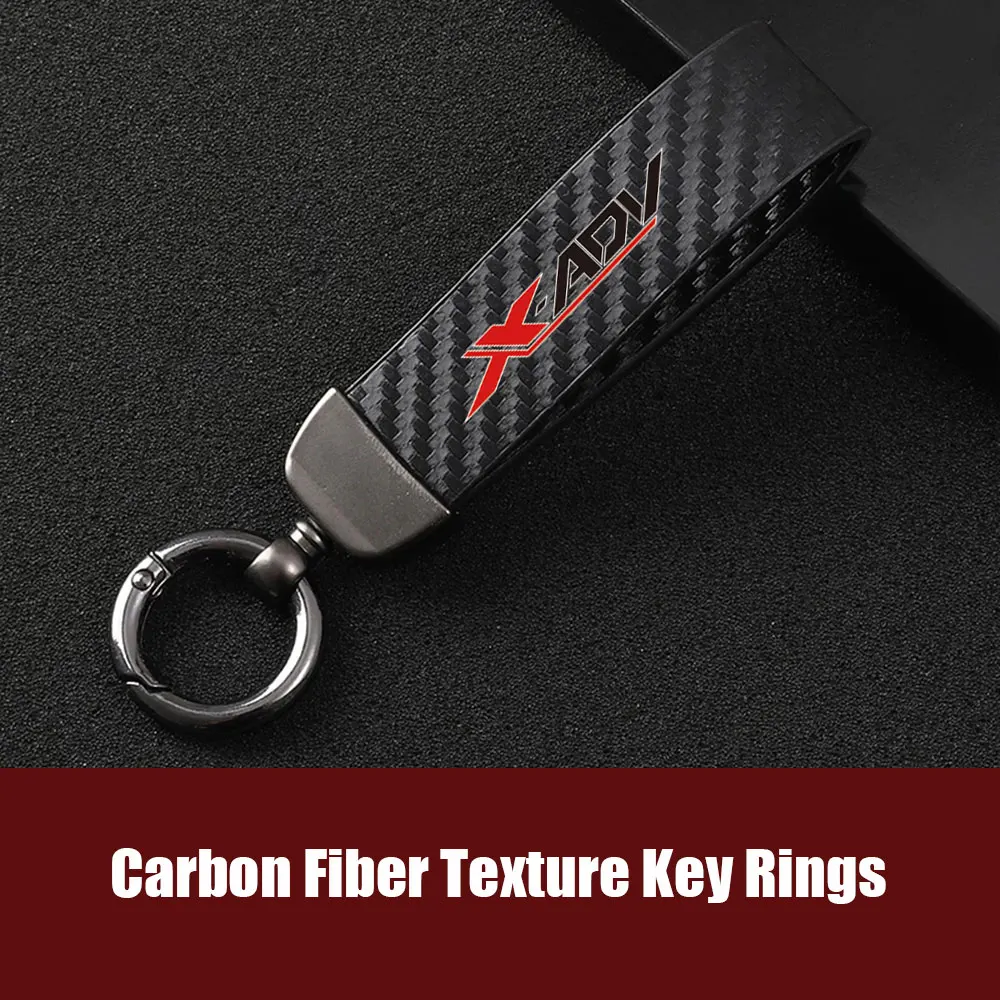 Motorcycle Leather Keyring Carbon Fiber Stripe Metal Buckle Car KeyChain Key Strap Styling Accessories For Honda X-ADV 
Motorcycle Leather Keyring Carbon Fiber Stripe Metal Buckle Car KeyChain Key Strap Styling Accessories For Honda X-ADV