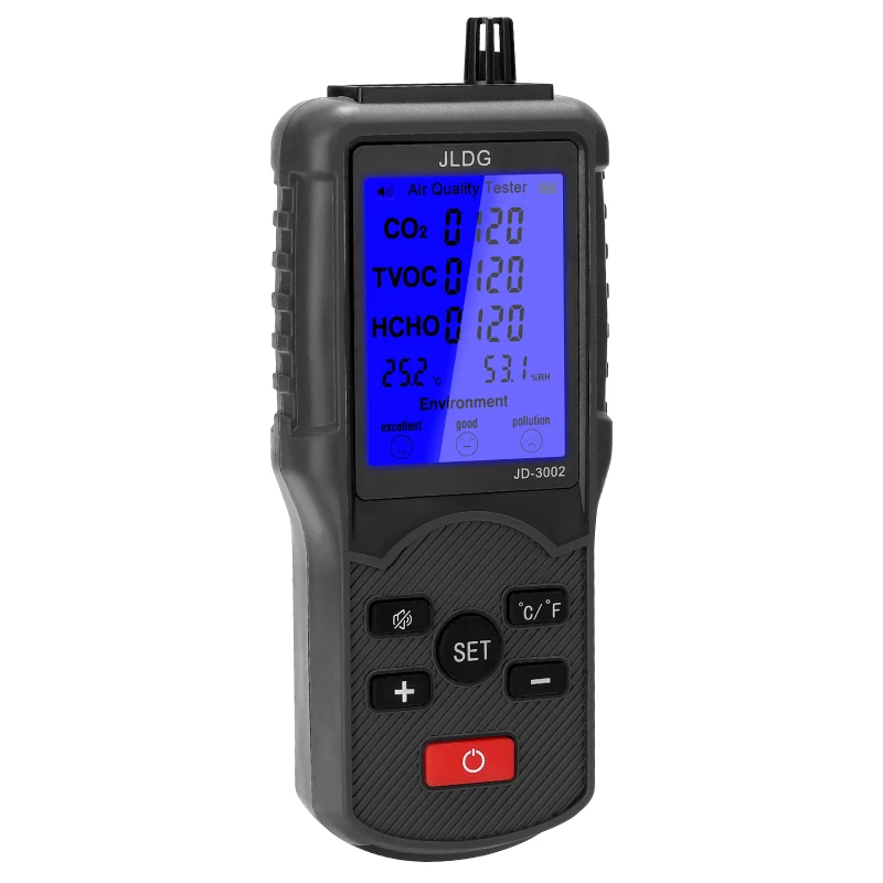 Multifunctional Air Quality Tester CO2 TVOC Meter Temperature Humidity Measuring Device
Multifunctional Air Quality Tester CO2 TVOC Meter Temperature Humidity Measuring Device