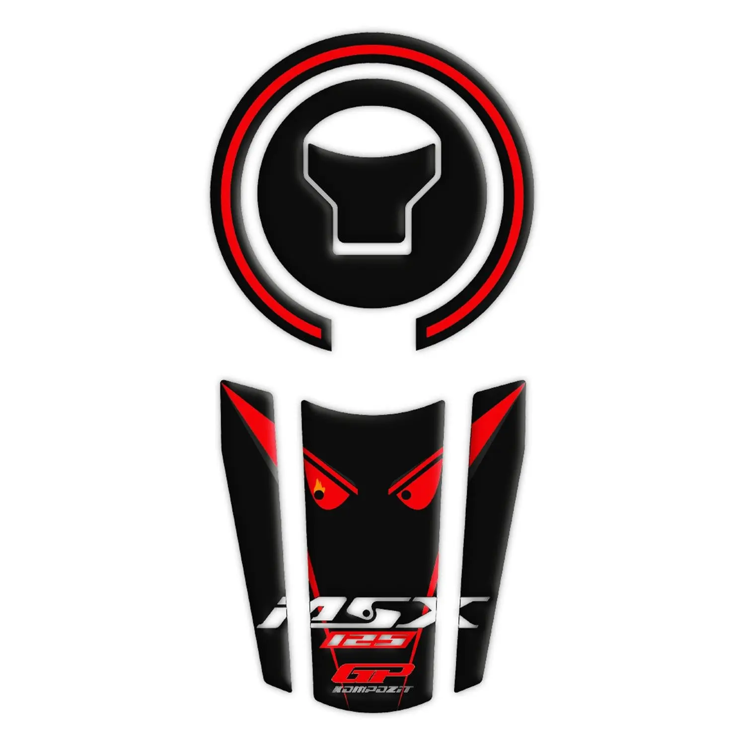 GP композитный для MSX 125 2012-2018 совместимый Набор ковриков для бака черно-красный
GP композитный для MSX 125 2012-2018 совместимый Набор ковриков для бака черно-красный