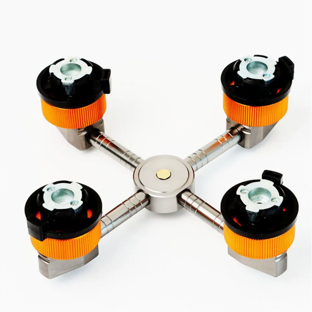 Portable 4 in 1 Stove Linker Aluminum Alloy Stove Adapter Flat Steam Tank Linker Sport
Portable 4 in 1 Stove Linker Aluminum Alloy Stove Adapter Flat Steam Tank Linker Sport