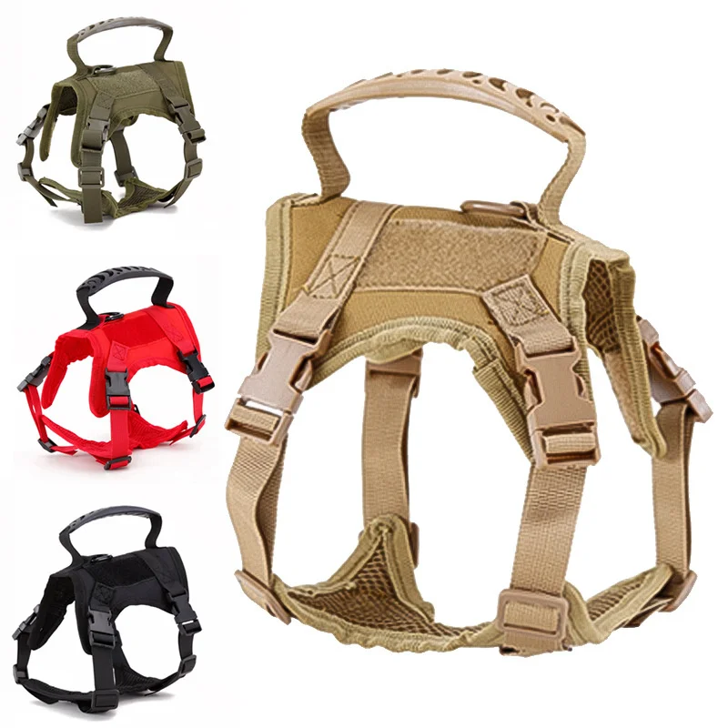 Tactical Cat Dog Harness Adjustable Nylon MOLLE Soft Padded Mesh Collar Vest Clothes Jacket Training Walking Lead Pet Supplies
Tactical Cat Dog Harness Adjustable Nylon MOLLE Soft Padded Mesh Collar Vest Clothes Jacket Training Walking Lead Pet Supplies