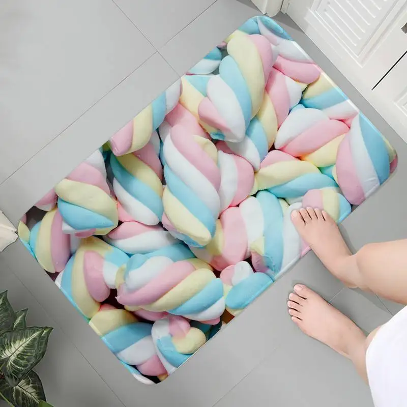 Colorful candy printed flange facing floor mat home bathroom decoration carpet anti slip living room kitchen door mat floor mat
Colorful candy printed flange facing floor mat home bathroom decoration carpet anti slip living room kitchen door mat floor mat