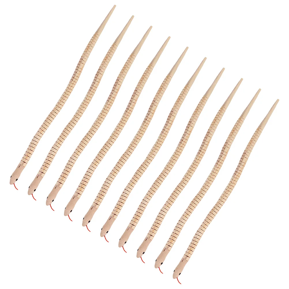 10 Pcs Wood Snake Toy Modeling Decor Wooden Learning Blank Lifelike Anti-real Halloween Vivid Sensory DIY
10 Pcs Wood Snake Toy Modeling Decor Wooden Learning Blank Lifelike Anti-real Halloween Vivid Sensory DIY