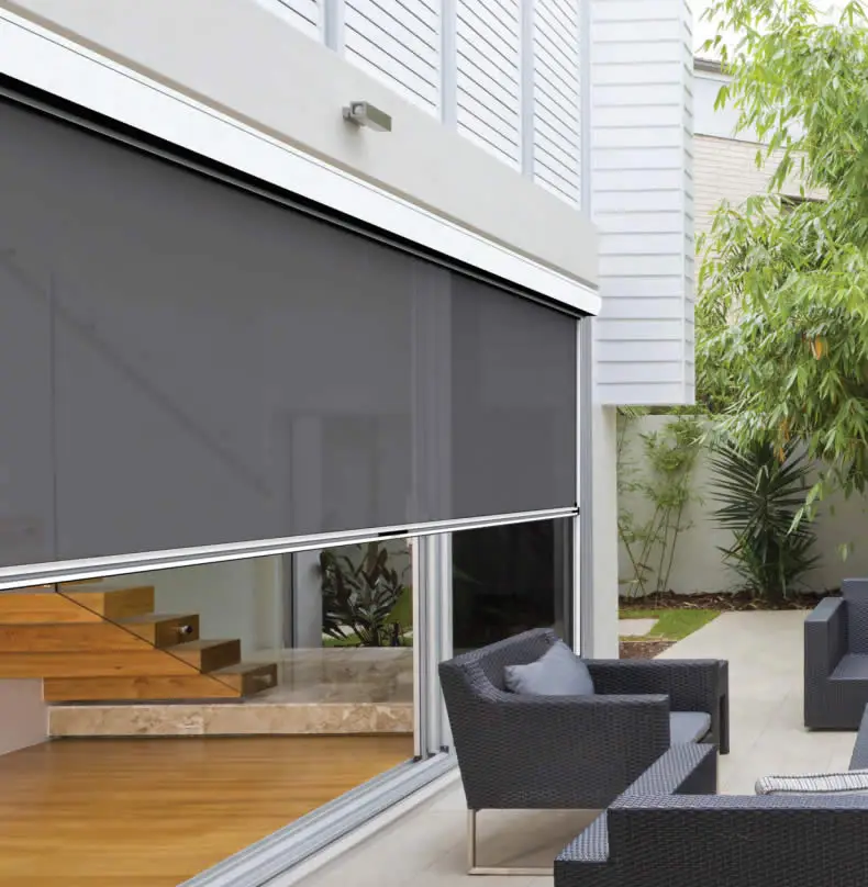 Electric remote control outdoor gazebo privacy curtains with channel guied roller blinds
Electric remote control outdoor gazebo privacy curtains with channel guied roller blinds