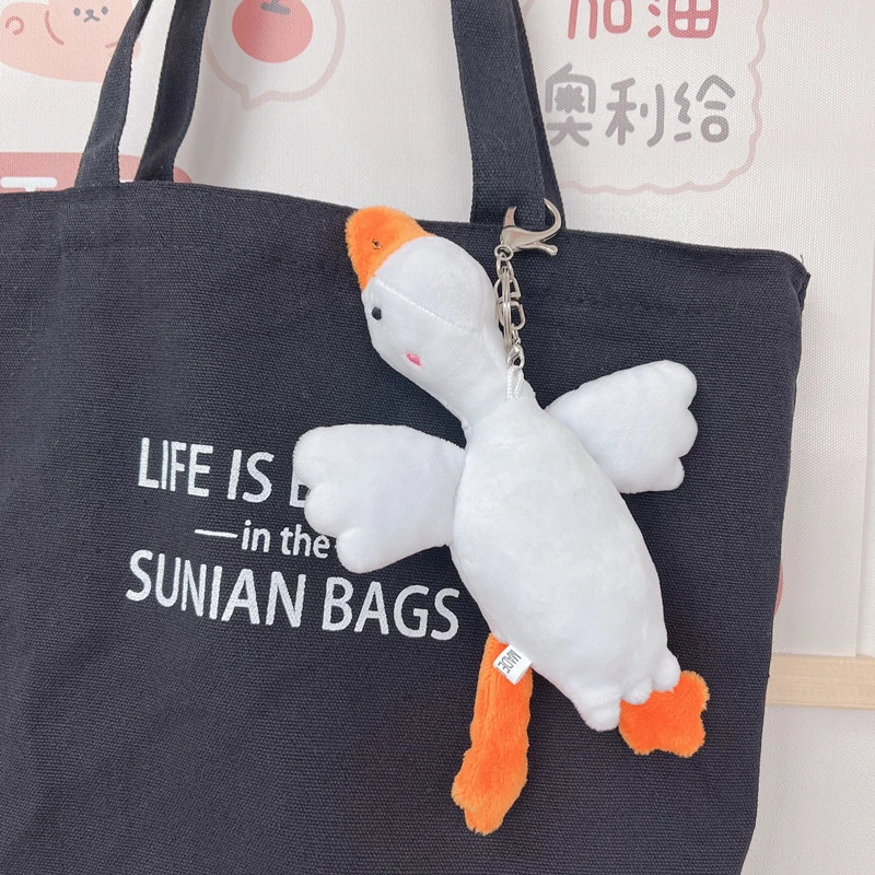 Cartoon Duck Plush Fluffy Doll Keychain Cute Animal Swan Goose Soft Dolls Stuffed Toys Schoolbag Pendant Girls Birthday Gift
Cartoon Duck Plush Fluffy Doll Keychain Cute Animal Swan Goose Soft Dolls Stuffed Toys Schoolbag Pendant Girls Birthday Gift