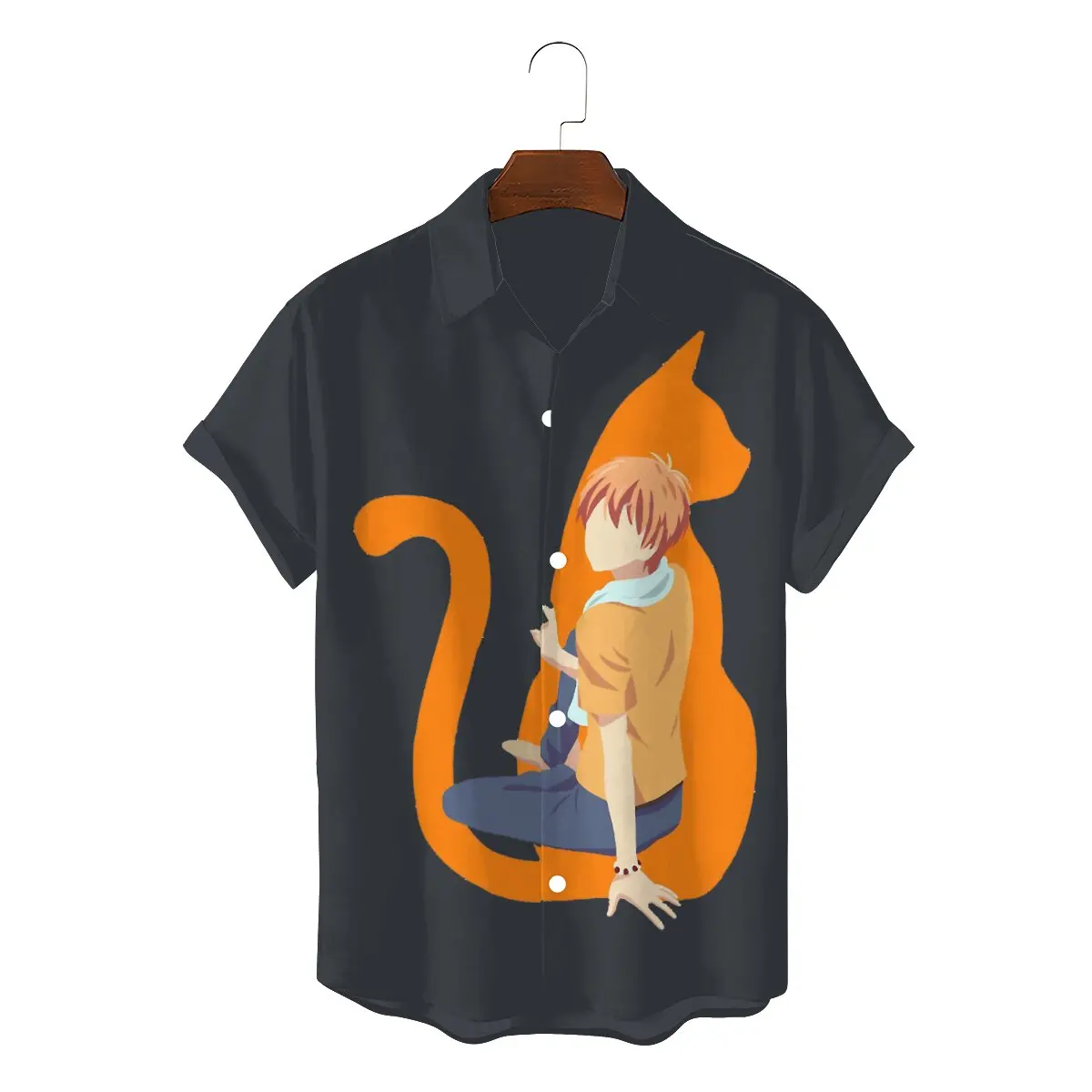 Kyo Cat Hip Hop 3D Shirt Fruits Basket Manga Anime Leisure Hawaii Shirts Summer shirt For Adult 
Kyo Cat Hip Hop 3D Shirt Fruits Basket Manga Anime Leisure Hawaii Shirts Summer shirt For Adult
