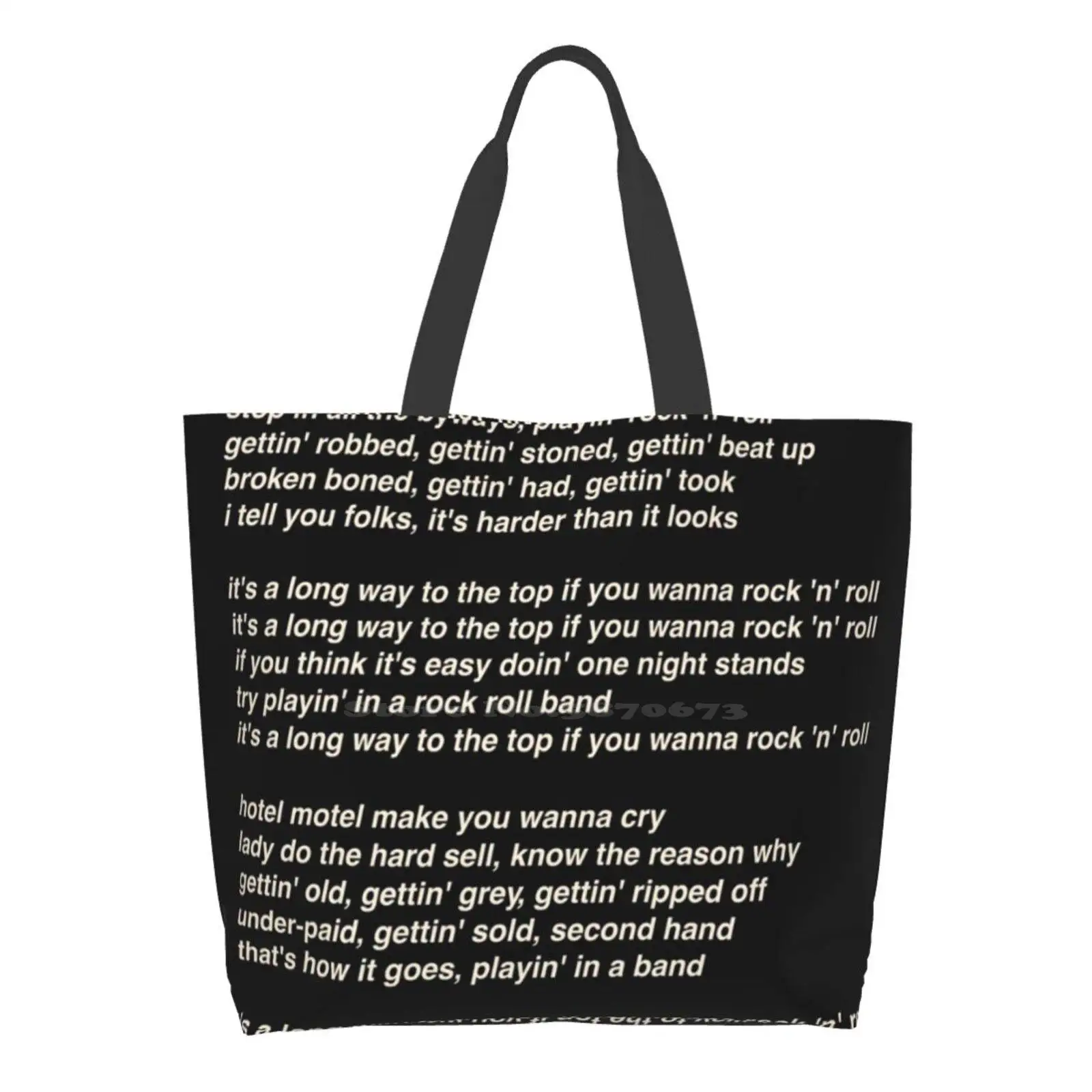 Ac/это длинный путь к верху (если вы хотите поиграть в рок-н-ролл) песни, женская сумка для покупок, большая сумка для девушек, АК Малкольм
Ac/это длинный путь к верху (если вы хотите поиграть в рок-н-ролл) песни, женская сумка для покупок, большая сумка для девушек, АК Малкольм