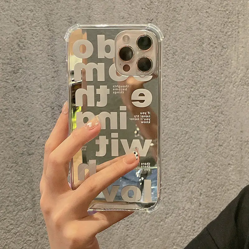 Luxury Letter Makeup Mirror Phone Case For iPhone 12 13 11 Pro MAX Mini XR X XS 7 8 Plus SE 2 Soft TPU Silicone Shockproof Cover
Luxury Letter Makeup Mirror Phone Case For iPhone 12 13 11 Pro MAX Mini XR X XS 7 8 Plus SE 2 Soft TPU Silicone Shockproof Cover
