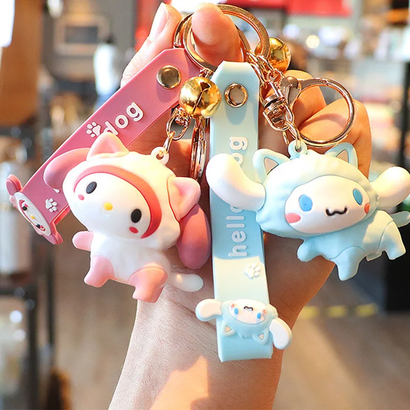 Новинка, милый брелок для ключей Sanrio Kuromi Cinnamoroll, креативный маленький Подарочный Брелок с подвеской в виде мультяшной милой куклы
Новинка, милый брелок для ключей Sanrio Kuromi Cinnamoroll, креативный маленький Подарочный Брелок с подвеской в виде мультяшной милой куклы