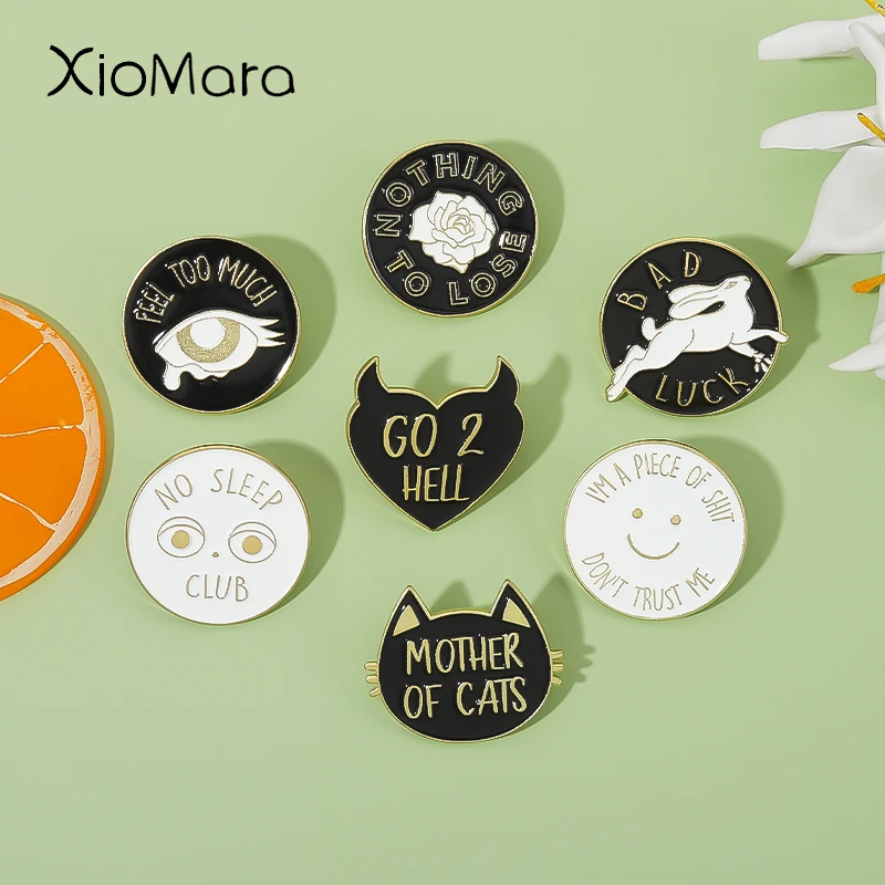 Wholesale Price Quotes Enamel Pins Cat Bunny Lapel Badge Brooch Feel Too Much Punk Gifts for Women Jewelry 2022New Fashion
Wholesale Price Quotes Enamel Pins Cat Bunny Lapel Badge Brooch Feel Too Much Punk Gifts for Women Jewelry 2022New Fashion