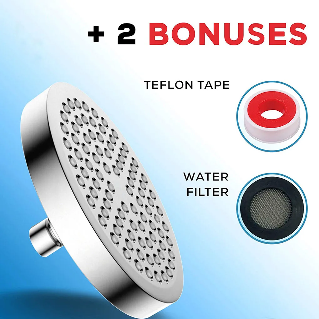 6 Inch Shower Head High-Pressure Round Bathroom Wall Mounted Shower Spray with Self-cleaning Nozzles
6 Inch Shower Head High-Pressure Round Bathroom Wall Mounted Shower Spray with Self-cleaning Nozzles