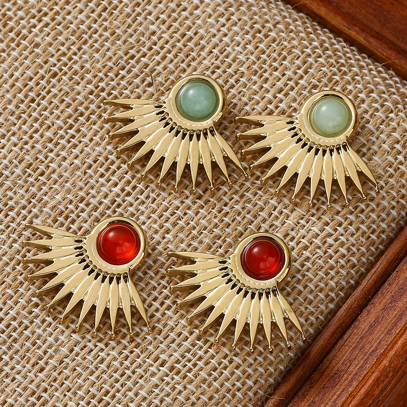 Stainless Steel Stud Earrings Gold Electroplating Trend Jewelry Light Luxury Earrings for Women Girl's Daily Wear Earrings
Stainless Steel Stud Earrings Gold Electroplating Trend Jewelry Light Luxury Earrings for Women Girl's Daily Wear Earrings