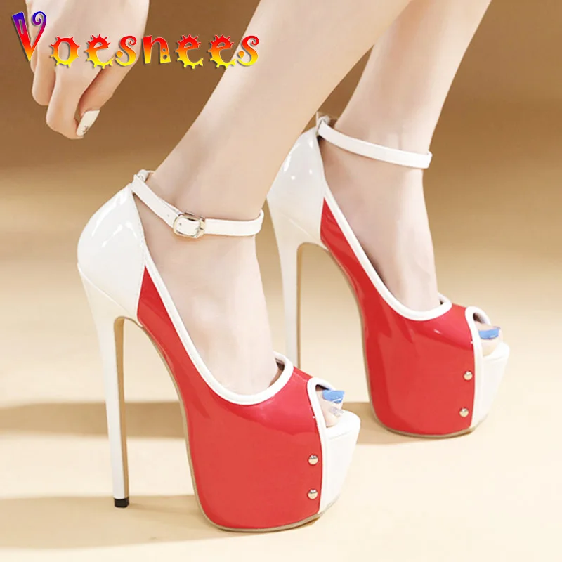 Женские туфли-лодочки с открытым носком, на высоком каблуке 16 см
Женские туфли-лодочки с открытым носком, на высоком каблуке 16 см