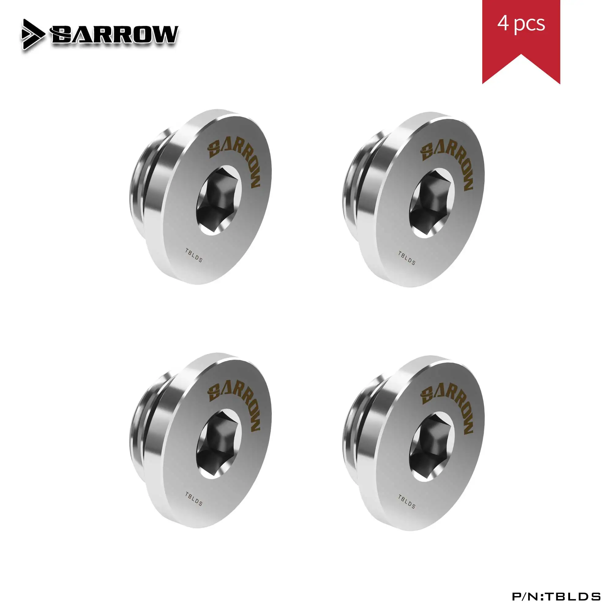Barrow TBLDS 4PCS G1/4 Water Cooling Fittings Stop PC Cooling System Liquid For Under Systems Gold/Black/White/Silver
Barrow TBLDS 4PCS G1/4 Water Cooling Fittings Stop PC Cooling System Liquid For Under Systems Gold/Black/White/Silver