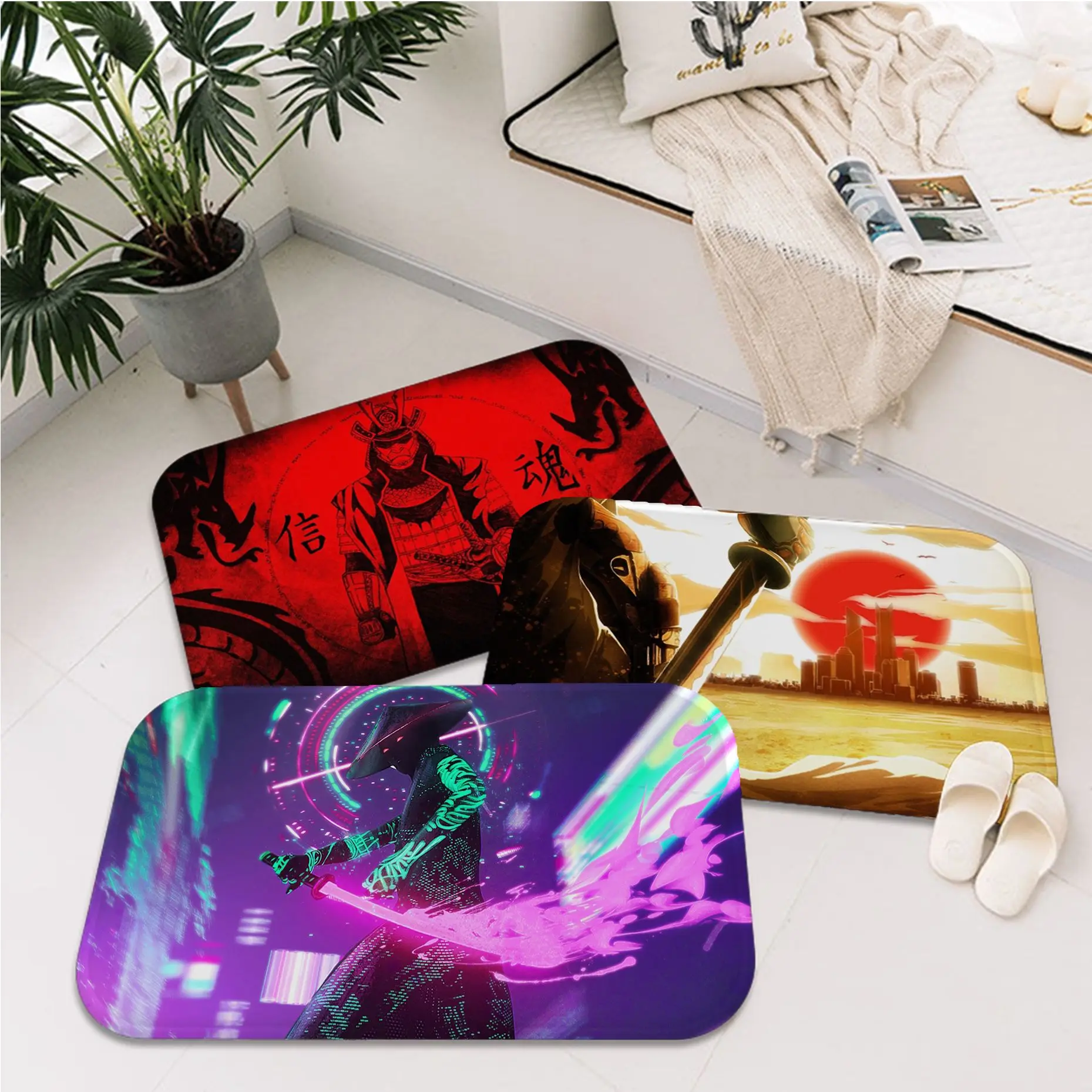 Japanese Samurai Floor Carpet Retro Multiple Choice Living Room Kitchen Rug Non-Slip Toilet Rug
Japanese Samurai Floor Carpet Retro Multiple Choice Living Room Kitchen Rug Non-Slip Toilet Rug