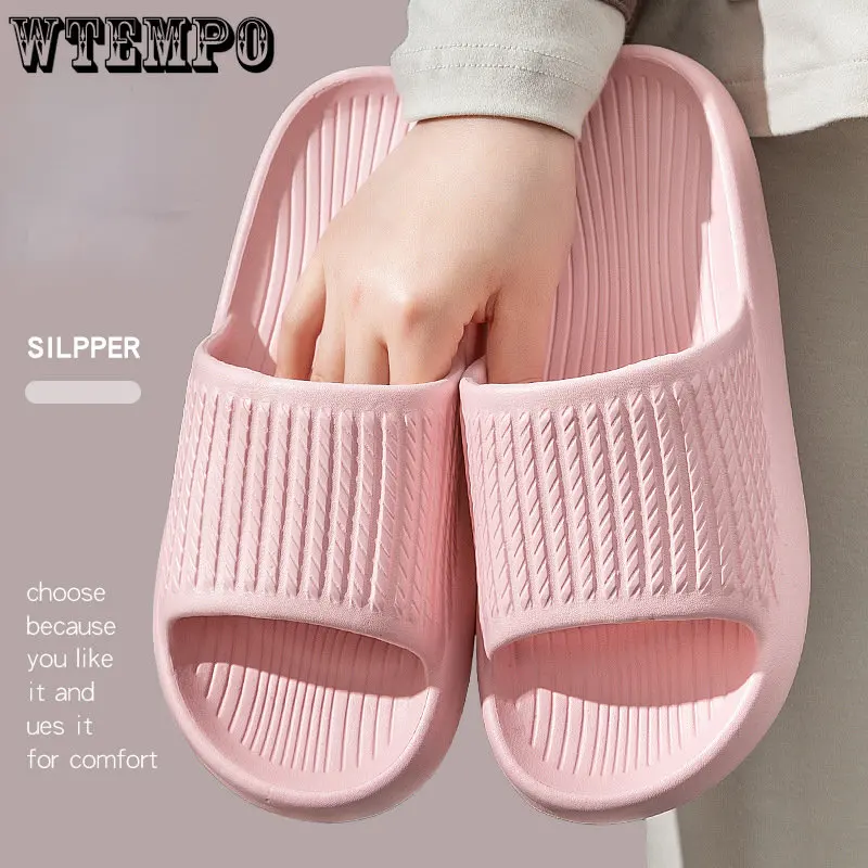 WTEMPO Comfortable Cloud Slippers Bathroom Shower Shoes Women Indoor Slides Thick Non-slip Home Anti-slip Soft Men Ladys Sandals
WTEMPO Comfortable Cloud Slippers Bathroom Shower Shoes Women Indoor Slides Thick Non-slip Home Anti-slip Soft Men Ladys Sandals