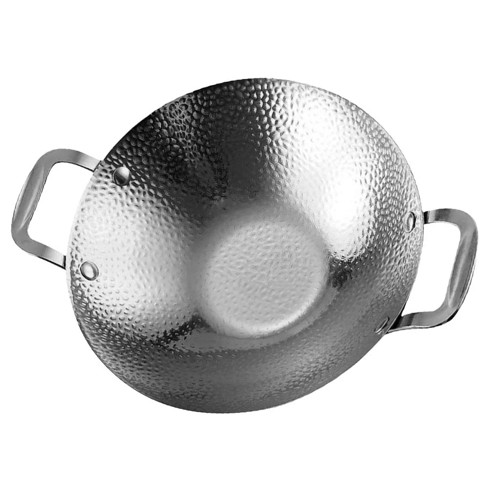 Double Handle Wok Pot Stainless Steel Pot Cooking Pan Cooking Pot Small Cooking Pan
Double Handle Wok Pot Stainless Steel Pot Cooking Pan Cooking Pot Small Cooking Pan