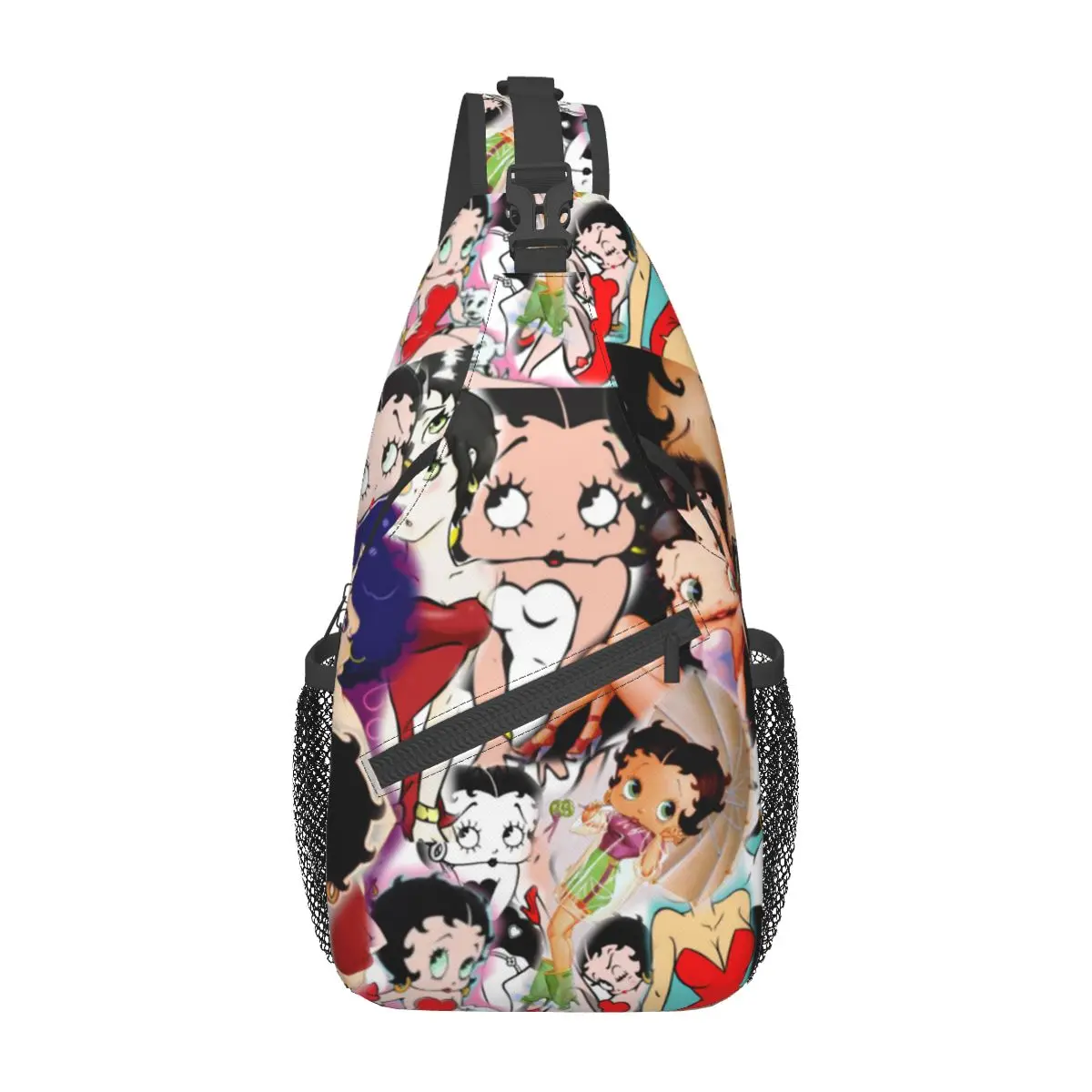 Bettys Collage Mrs Boop Crossbody Sling Bags Pattern Chest Bag Shoulder Backpack Daypack for Hiking Outdoor Sports Satchel
Bettys Collage Mrs Boop Crossbody Sling Bags Pattern Chest Bag Shoulder Backpack Daypack for Hiking Outdoor Sports Satchel