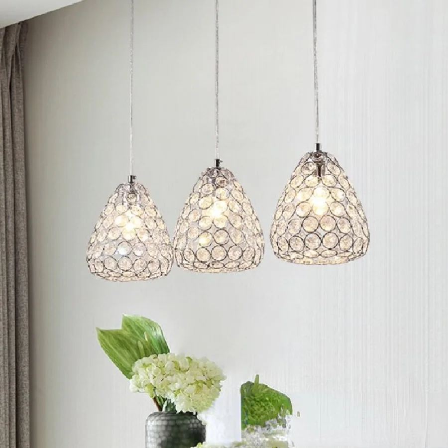 Современная Минималистичная хрустальная люстра для столовой, простая модная Подвесная лампа E27 для спальни, гостиной, обеденного стола
Современная Минималистичная хрустальная люстра для столовой, простая модная Подвесная лампа E27 для спальни, гостиной, обеденного стола