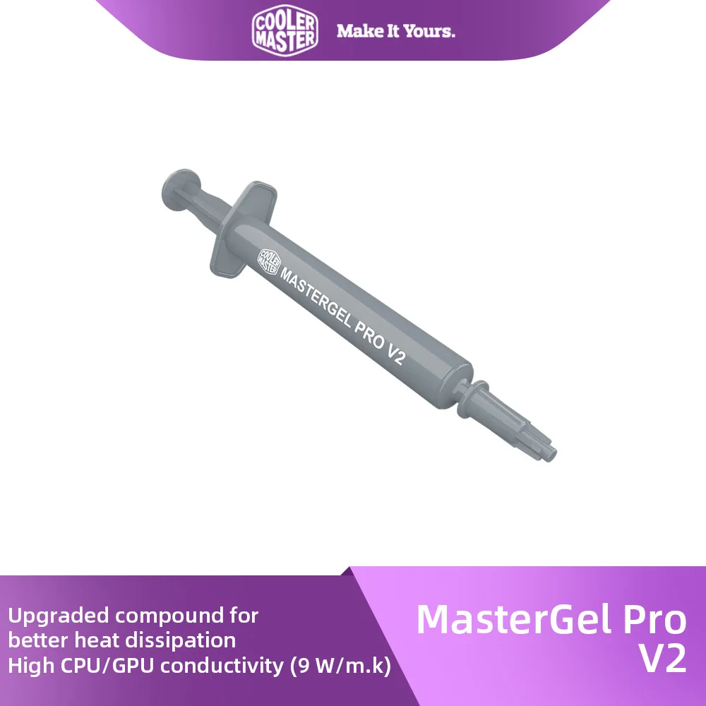 Cooler Master MasterGel Pro V2 MGY-ZOSG-N15M-R3 9 W/M.K Thermal Grease 1.5ml Graphic Card Graxa Térmica Pâte Thermique
Cooler Master MasterGel Pro V2 MGY-ZOSG-N15M-R3 9 W/M.K Thermal Grease 1.5ml Graphic Card Graxa Térmica Pâte Thermique