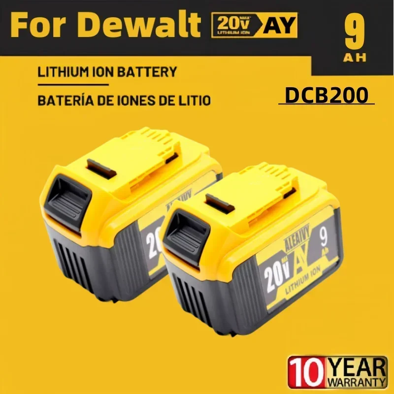

Оригинальный литий-ионный аккумулятор 9000 мАч 18 в/20 в MAX DCB200 для DeWalt DCB205 DCB201 DCB203 DCB180, аккумуляторы для электроинструментов
