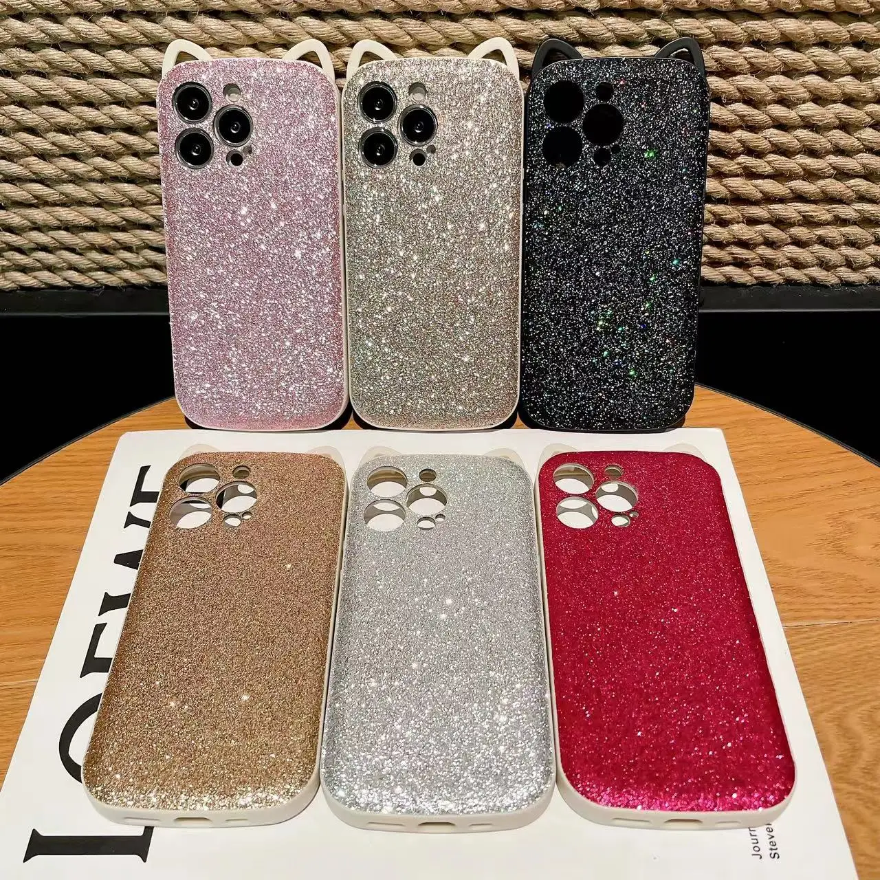 Fashion Luxury Chic Rabbit Ears Glitter Leather Silicone Soft Phone Case For Iphone 12 13 14 Pro MAX 14plus Bumper Back Cover
Fashion Luxury Chic Rabbit Ears Glitter Leather Silicone Soft Phone Case For Iphone 12 13 14 Pro MAX 14plus Bumper Back Cover
