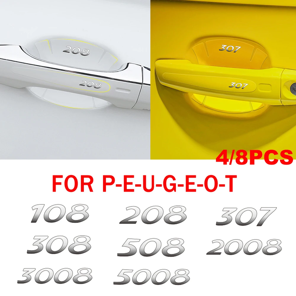 4/8pcs Car Styling Transparent Door Handle Protection Film Sticker For Peugeot 206 307 406 407 207 208 308 508 2008 3008 106 108
4/8pcs Car Styling Transparent Door Handle Protection Film Sticker For Peugeot 206 307 406 407 207 208 308 508 2008 3008 106 108