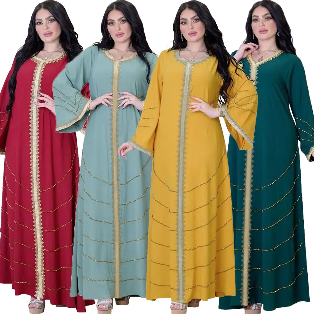 Eid Mubarak Rhinestone Evening Kaftan Abayas Women Moroccan Caftan Muslim Turkey Dubai Arabic Jilbab Party Wedding Long Dresses
Eid Mubarak Rhinestone Evening Kaftan Abayas Women Moroccan Caftan Muslim Turkey Dubai Arabic Jilbab Party Wedding Long Dresses