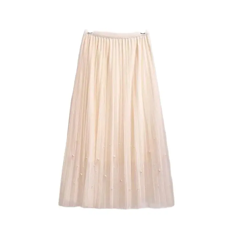 2023 Spring Summer Mesh Beaded Skirt For Women Clothing Elegant Large Size Slim Elastic High Waist Pleated Skirts BC302
2023 Spring Summer Mesh Beaded Skirt For Women Clothing Elegant Large Size Slim Elastic High Waist Pleated Skirts BC302