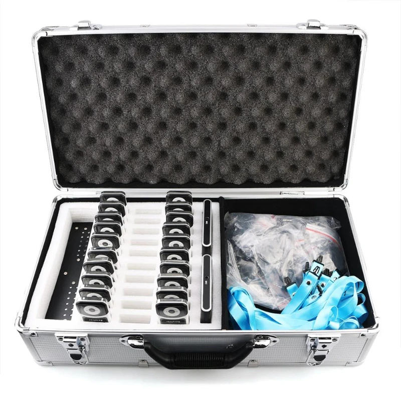 A complete set of Portable Wireless Tour Guide system equipment for Tour Guiding Simultaneous Translation Meeting Church 
A complete set of Portable Wireless Tour Guide system equipment for Tour Guiding Simultaneous Translation Meeting Church