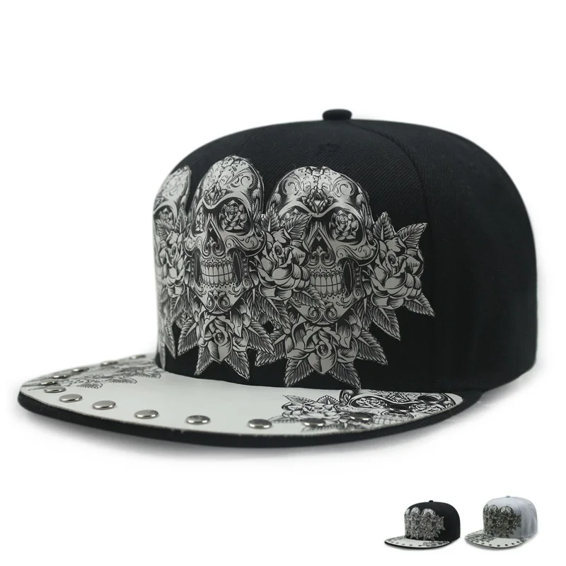 Men Hats Hip Hop Snapback Fancy Rivet Baseball Caps Street Dance Trendy Men's and Women's Flat Hat
Men Hats Hip Hop Snapback Fancy Rivet Baseball Caps Street Dance Trendy Men's and Women's Flat Hat