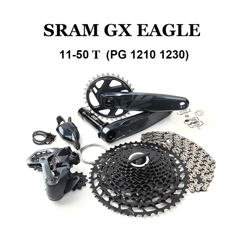 

SRAM GX EAGLE DUB 1X12 Speed MTB Groupset Kit Shifter Lever Trigger Rear Derailleur Crankset Cassette 11-50T Freewheel Chain