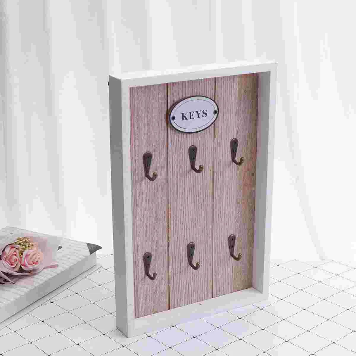 Wooden Key Holder Case Wall Mounted Wooden Wall Key Holder Hanging Organizer Hooks Entrance Home Office Decoration Style 1
Wooden Key Holder Case Wall Mounted Wooden Wall Key Holder Hanging Organizer Hooks Entrance Home Office Decoration Style 1