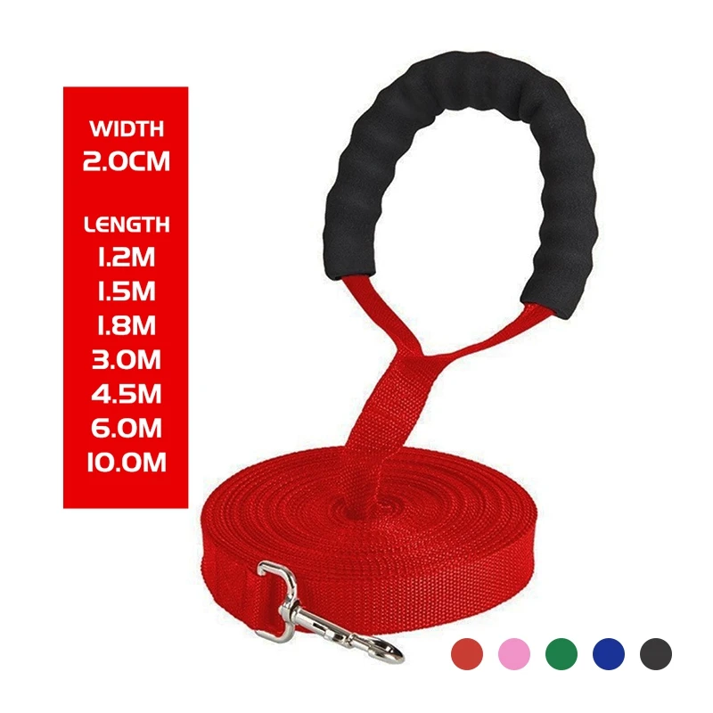 2023Long Dog Leash Rope Comfortable Sponge Handle Pet Lead Belt Outdoor Training Dog Lanyard for Small Medium Large Dogs Produ
2023Long Dog Leash Rope Comfortable Sponge Handle Pet Lead Belt Outdoor Training Dog Lanyard for Small Medium Large Dogs Produ