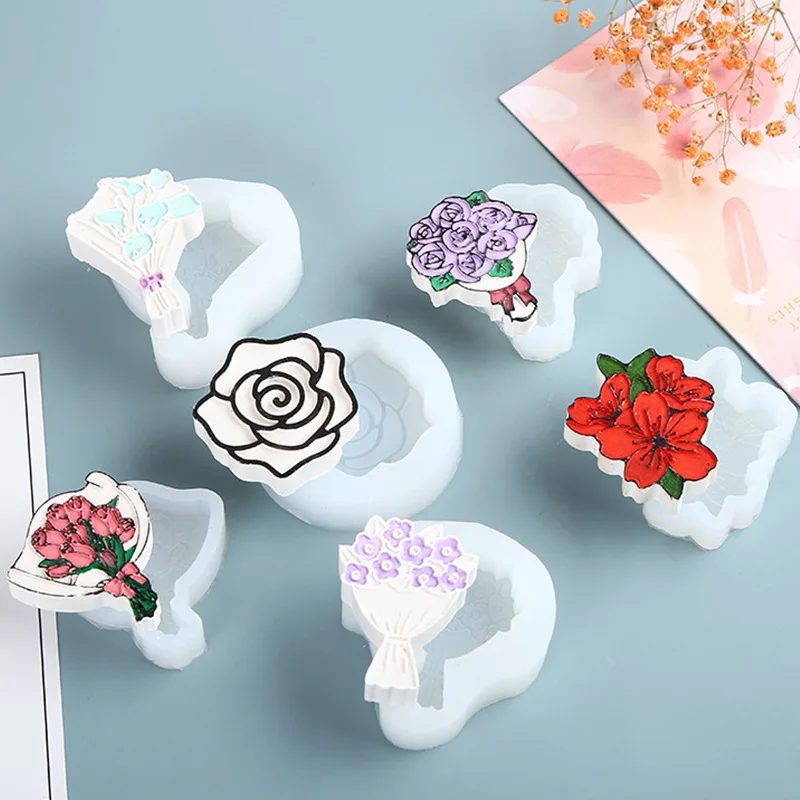 Creative Tulip Rose Bouquet Mold Wedding Cake Decoration Edible Silicon Fondant Mold Chocolate Baking Accessories Cake Tools
Creative Tulip Rose Bouquet Mold Wedding Cake Decoration Edible Silicon Fondant Mold Chocolate Baking Accessories Cake Tools