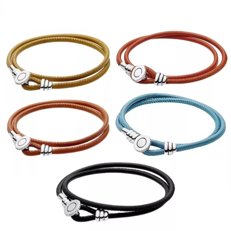 100% 925 Sterling Silver Genuine leather Ball & Barrel Bracelet Round Bead Bangle Fit Pandoraer Bead Charm Trendy Jewelry
100% 925 Sterling Silver Genuine leather Ball & Barrel Bracelet Round Bead Bangle Fit Pandoraer Bead Charm Trendy Jewelry