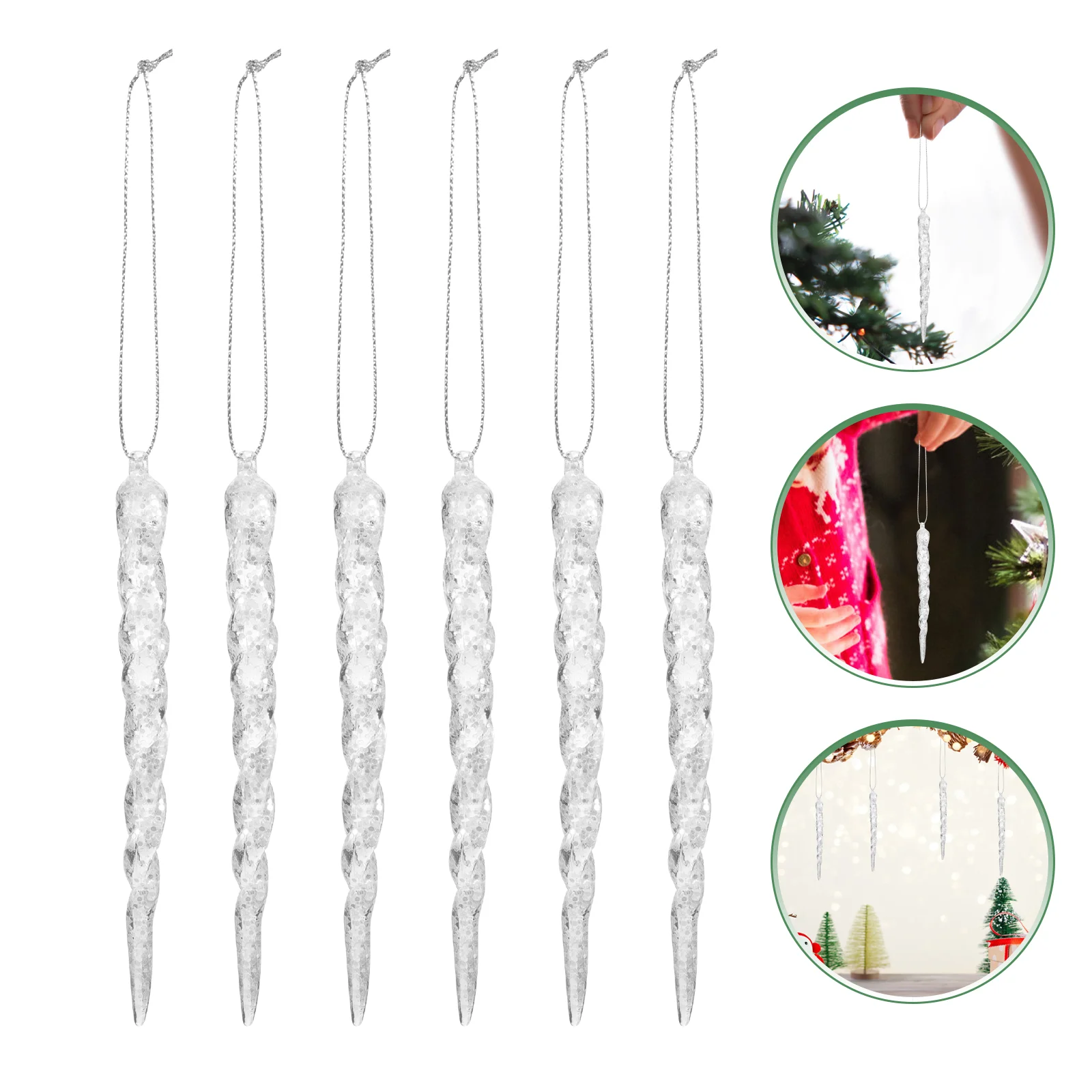 4 Pcs Christmas Icicle Pendant Restaurant Decoration Xmas Party Props Tree Ornament Hanging Acrylic Decors
4 Pcs Christmas Icicle Pendant Restaurant Decoration Xmas Party Props Tree Ornament Hanging Acrylic Decors
