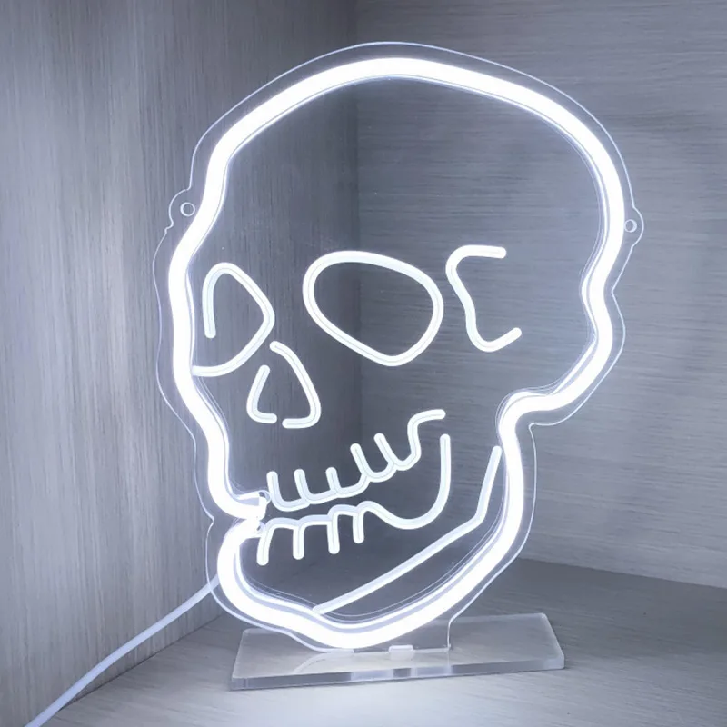 Led Skull Neon Sign Light for Bedroom Decor USB Powered Mushroom Game Night Light Sign Office Cool Night Ornament for Boy
Led Skull Neon Sign Light for Bedroom Decor USB Powered Mushroom Game Night Light Sign Office Cool Night Ornament for Boy